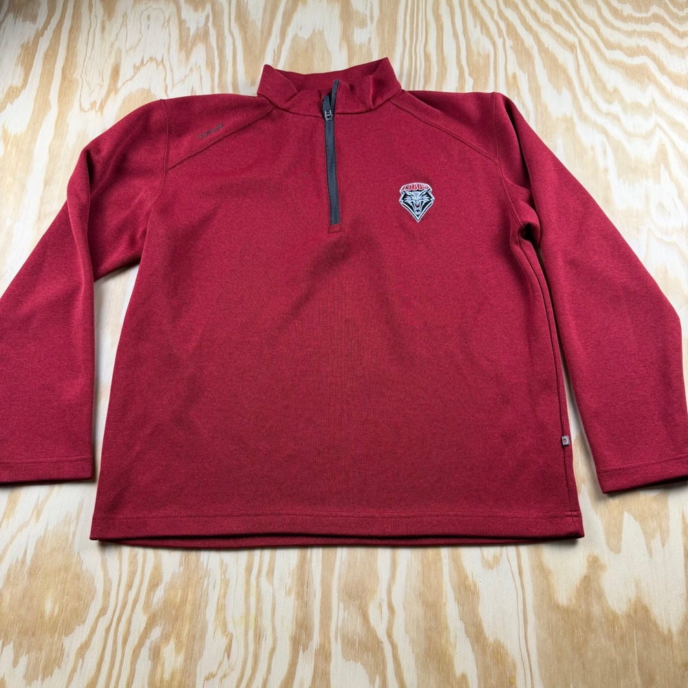 Ping Sensorwarm Mens L New Mexico Lobos 1/4 Zip Golf Pullover Burgundy Heather